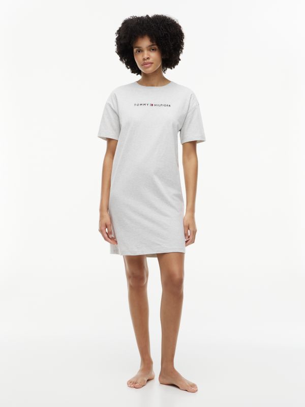 Essential Jersey T-Shirt Nightdress — Grey