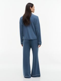 Essential Piping Relaxed Pyjama Set — Blue 5