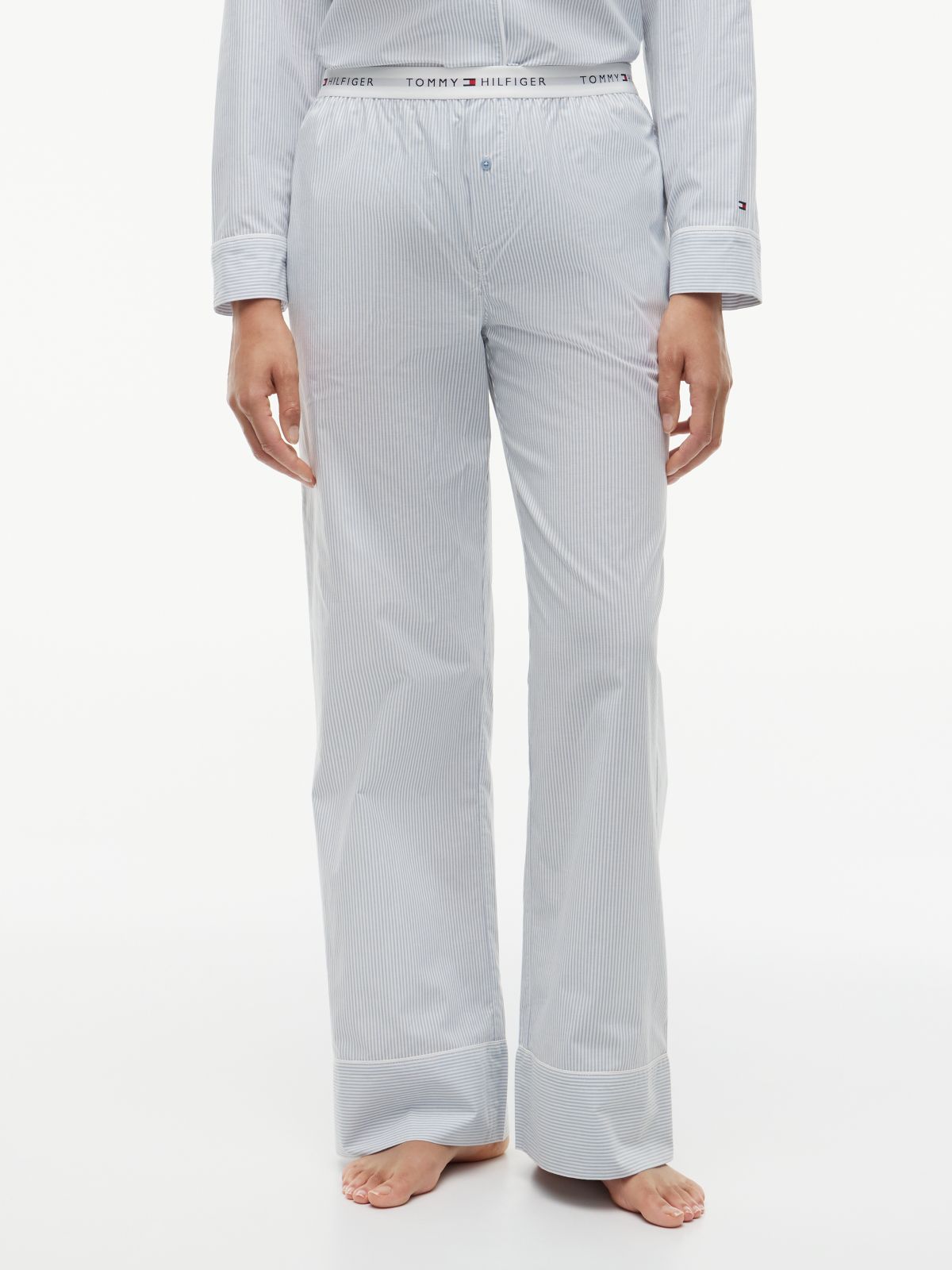 Essential Poplin Pyjama Bottoms — Blue