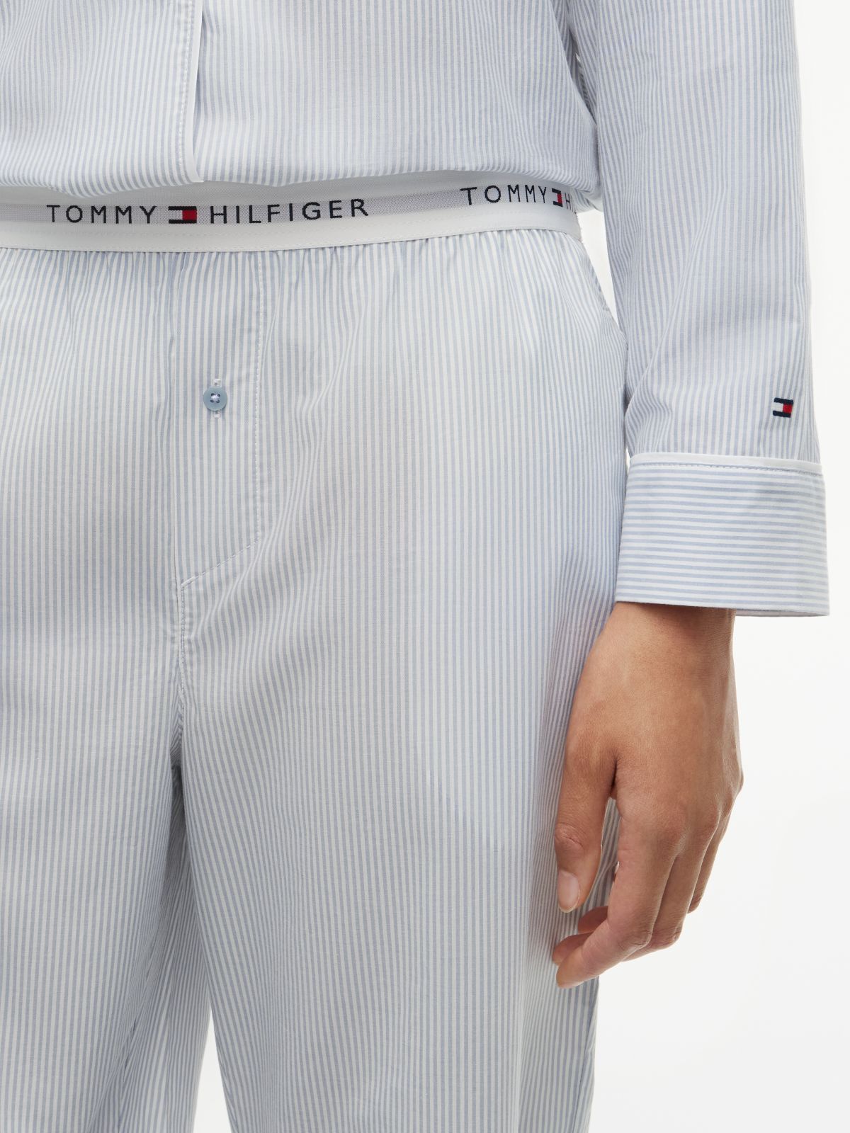 Essential Poplin Pyjama Bottoms — Blue