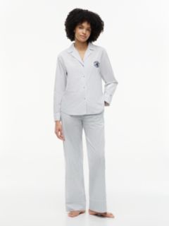 Essential Poplin Pyjama Bottoms — Blue 1