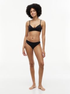 Floral Lace Underwired Lightly Lined Bra — Black 2
