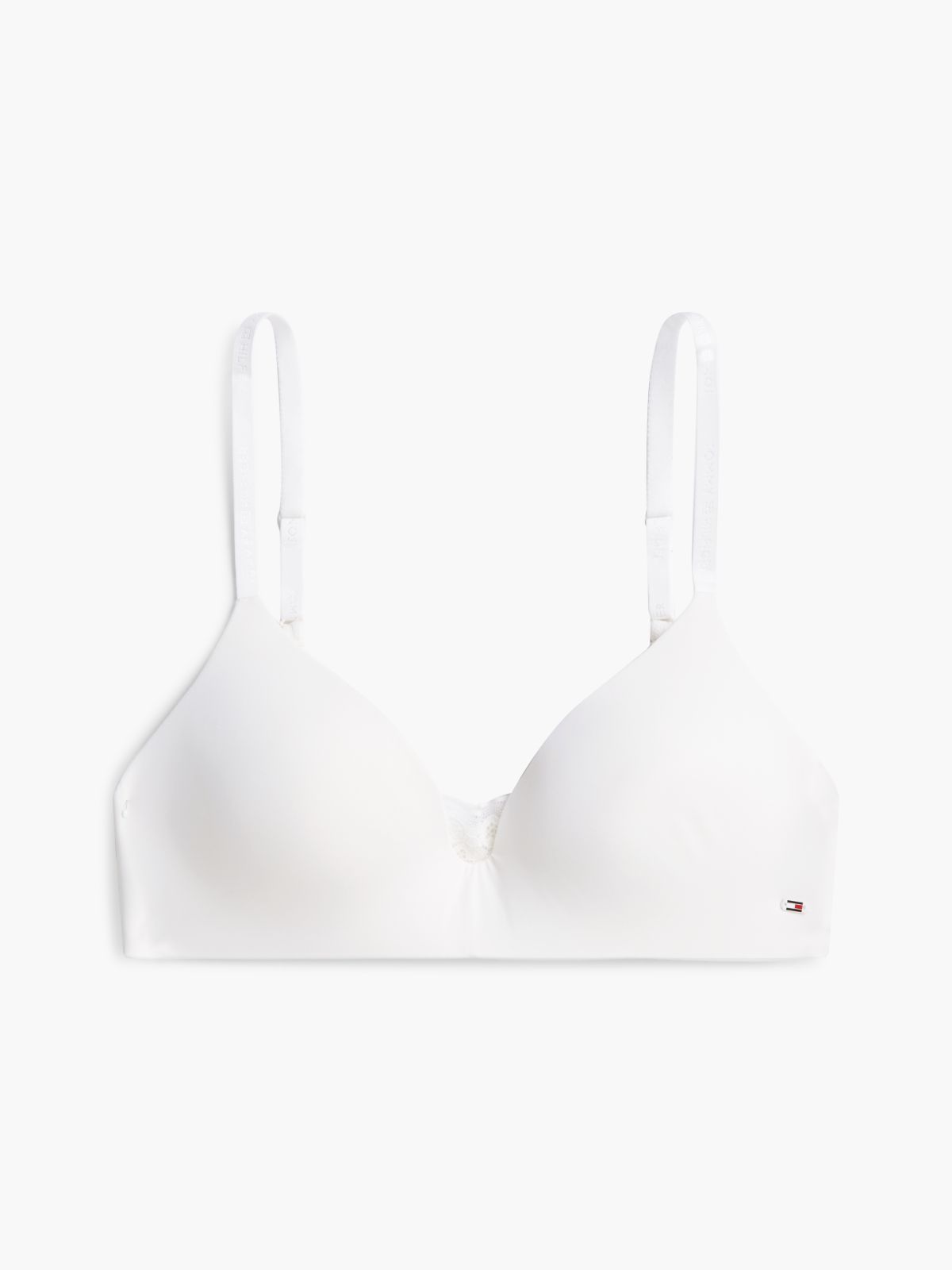 Floral Lace Underwired Lightly Lined Bra — White