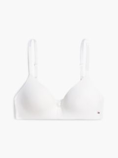 Floral Lace Underwired Lightly Lined Bra — White 5