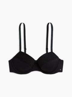 Floral Lace Demi Bra — Black 5
