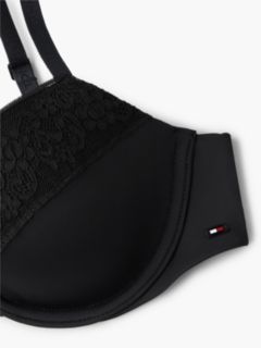 Floral Lace Demi Bra — Black 6
