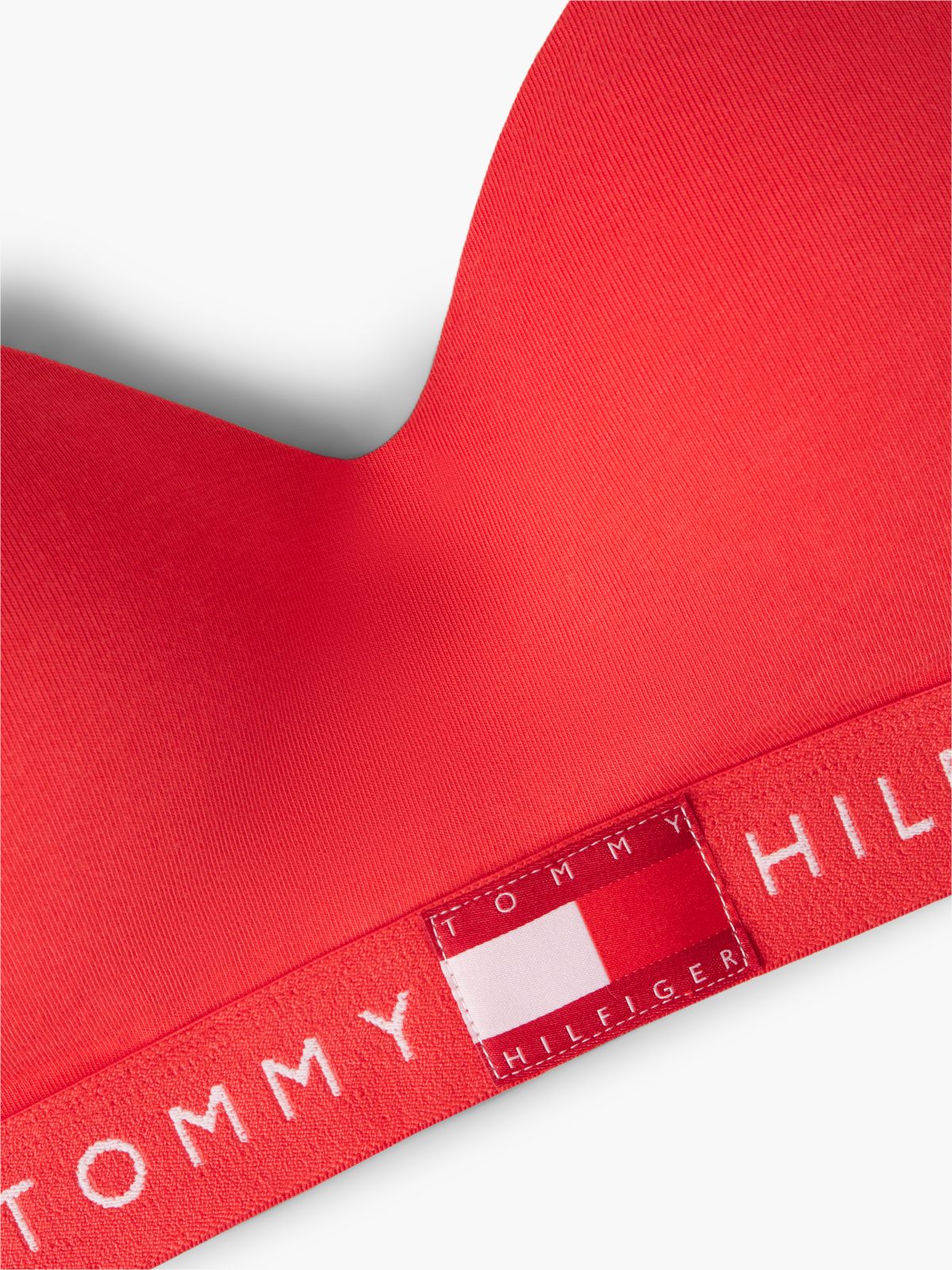 Heritage Logo Push-Up Bralette — Red