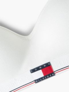 Global Stripe Ribbed Push-Up Bralette — White 6