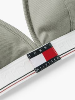 Heritage Flag Logo Ribbed Triangle Bra — Green 6