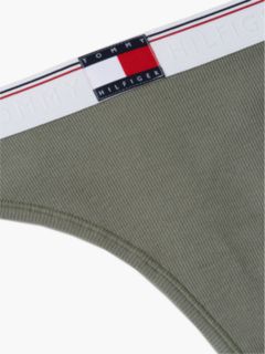 Heritage Flag Logo Ribbed Thong — Green 6
