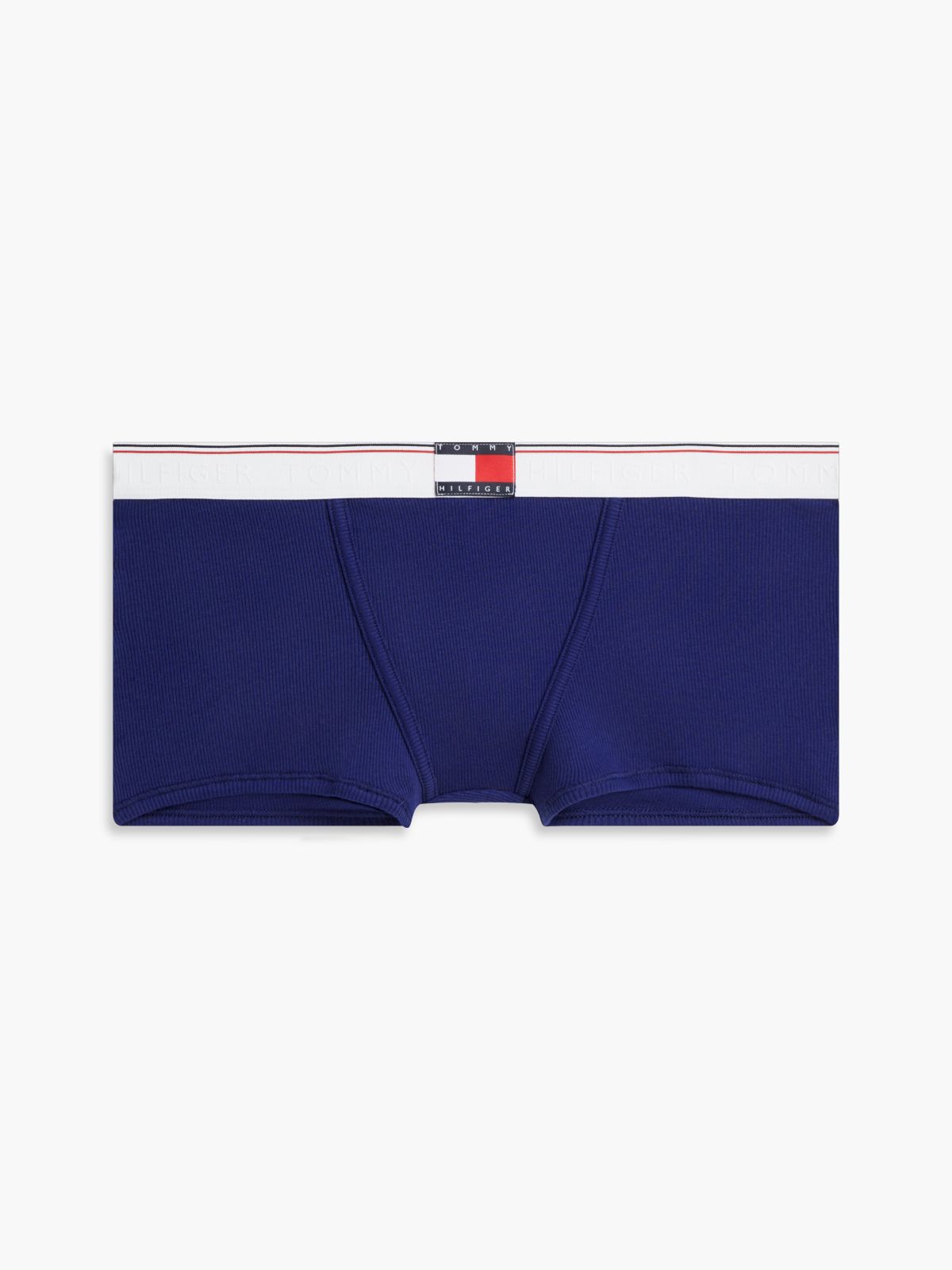 Global Stripe Ribbed Shorts — Blue