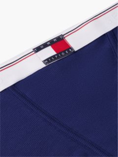 Global Stripe Ribbed Shorts — Blue 6