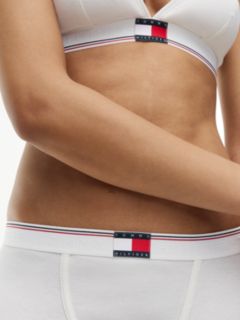 Global Stripe Ribbed Shorts — White 3