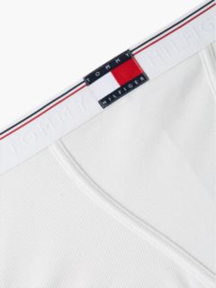 Global Stripe Ribbed Shorts — White 6