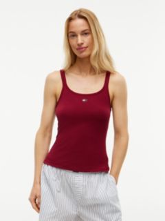 2-Pack Rhinestone Flag Lounge Tank Tops — White 6
