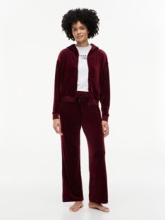 Essential Velour Lounge Joggers — Purple 1