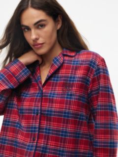 Essential Check Flannel Pyjama Set — Red 2