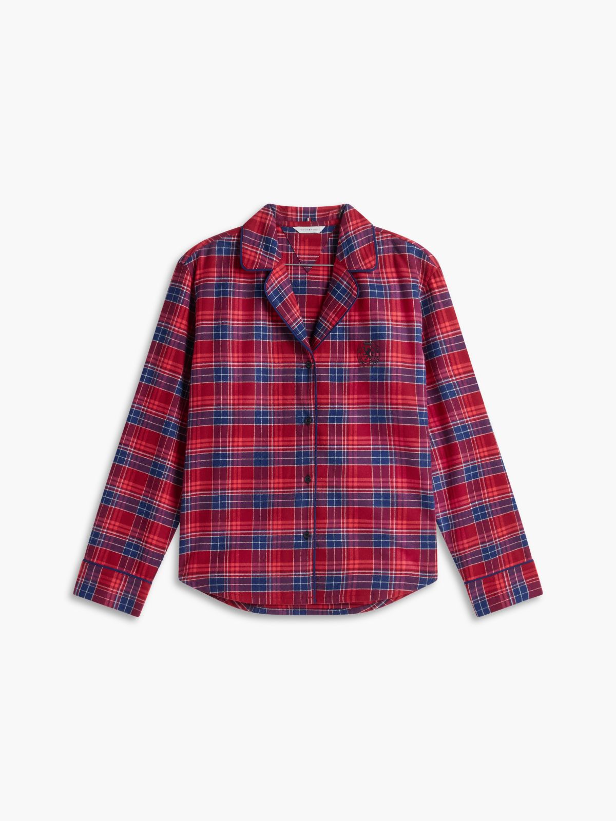 Essential Check Flannel Pyjama Set — Red
