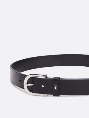 ceinture en cuir danny bleu pour femmes tommy hilfiger