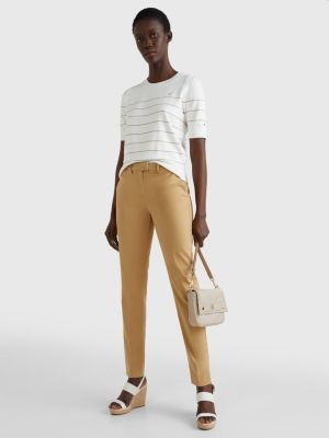 Pantalón chino Heritage de corte skinny, Beige