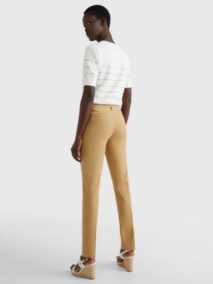 Chicos Ultimate Fit Barely Flare Pants Womens Size 0.5 Twill Beige Chino