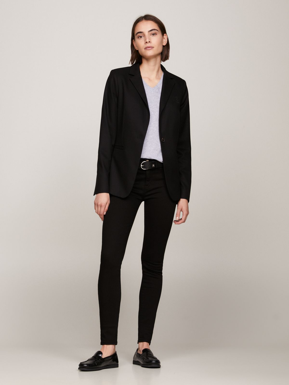 Como Heritage Skinny Fit Jeans — Black