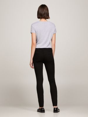 Tommy Jeans Skinny Logo Tape Leggings Black