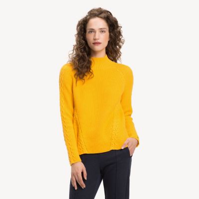 tommy jeans jumper yellow
