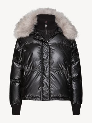 tommy metallic puffer jacket