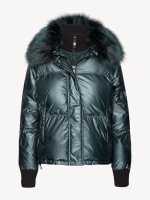 tommy metallic puffer jacket