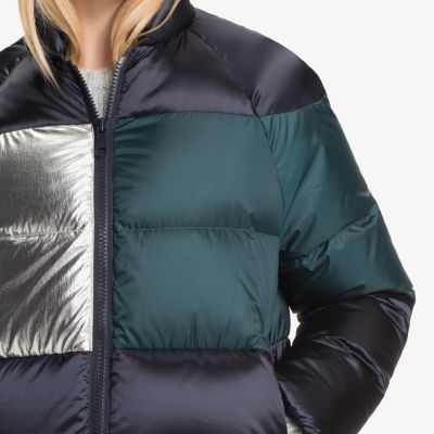 tommy metallic puffer jacket