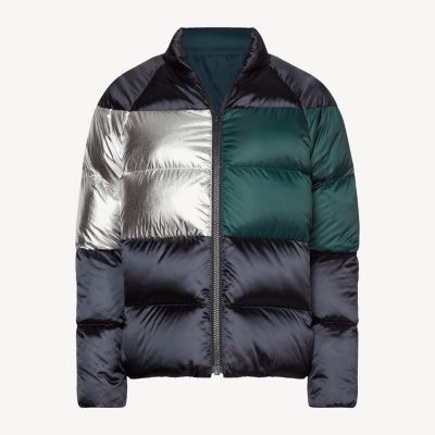 tommy metallic puffer jacket