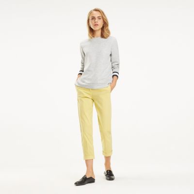 tommy hilfiger signature tape cuff sweatshirt