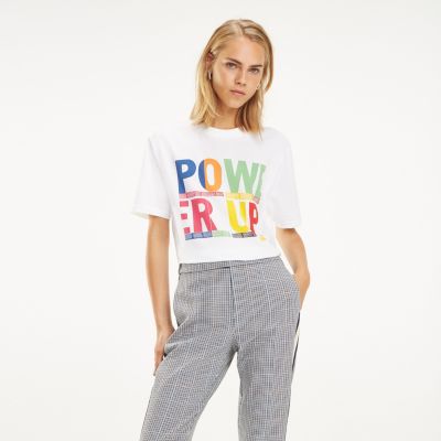 tommy hilfiger rainbow t shirt