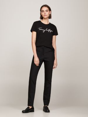 Tommy Hilfiger Heritage Crew Neck T-Shirt, Women's Short Sleeve, Masters  Black - Worldshop