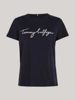 Camiseta Heritage con logo, Azul