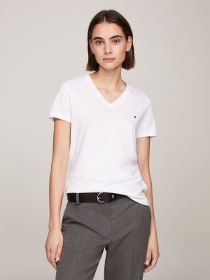 Women's Cotton T-Shirts & Tops | Tommy Hilfiger® UK