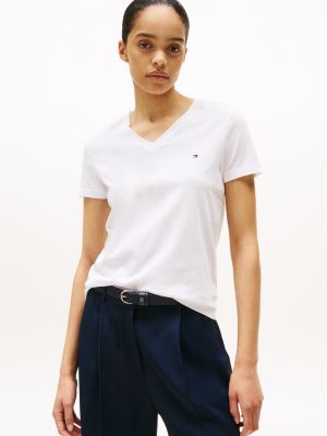 Women's Cotton T-Shirts & Tops | Tommy Hilfiger® UK