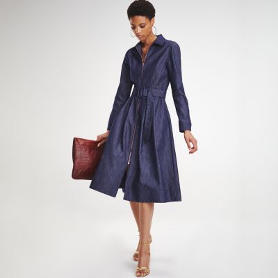 Zendaya Tailored Denim Dress | BLUE 