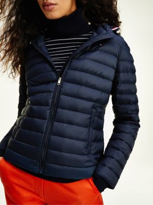 tommy hilfiger women's packable down jacket with hood