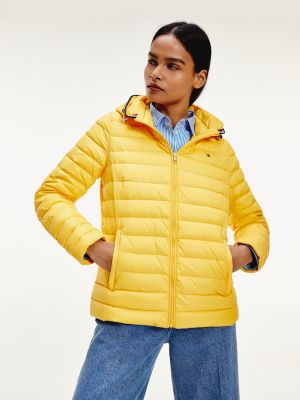 tommy hilfiger down jacket yellow