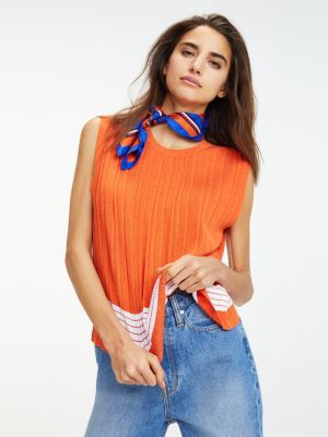 orange tommy jumper