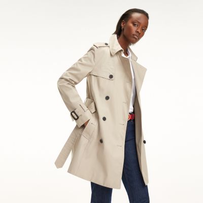 tommy hilfiger essential trenchcoat