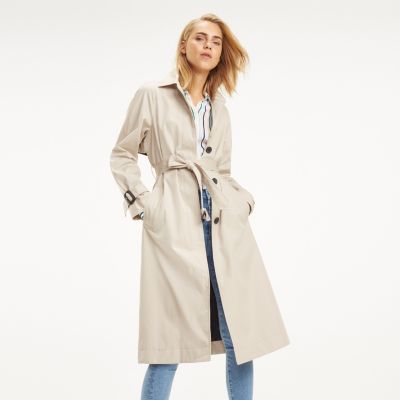 khaki tommy hilfiger coat