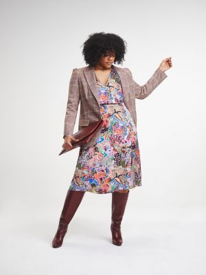 zendaya satin wrap dress