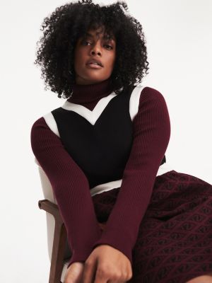 Zendaya Curve Monogram Print Jumper Dress | PURPLE | Tommy Hilfiger