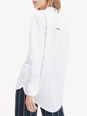 Essential Oversize Hemd Weiss Tommy Hilfiger