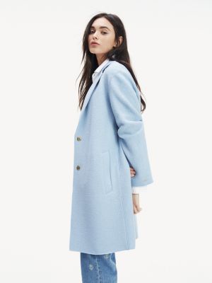 Boiled Wool Coat | BLUE | Tommy Hilfiger