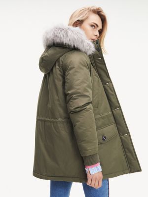 tommy hilfiger parka green