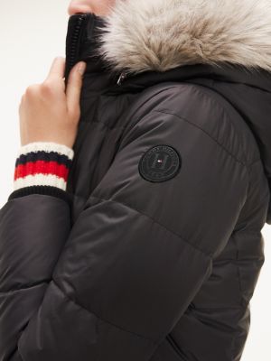 tommy hilfiger maxi length padded coat